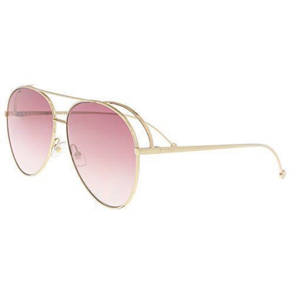 SOLD Fendi Sunglasses Gold w/Pink Lens - Picture 3 of 3
